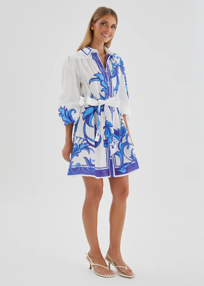 Nicoletta Dress - Blue Zayna - Image 5