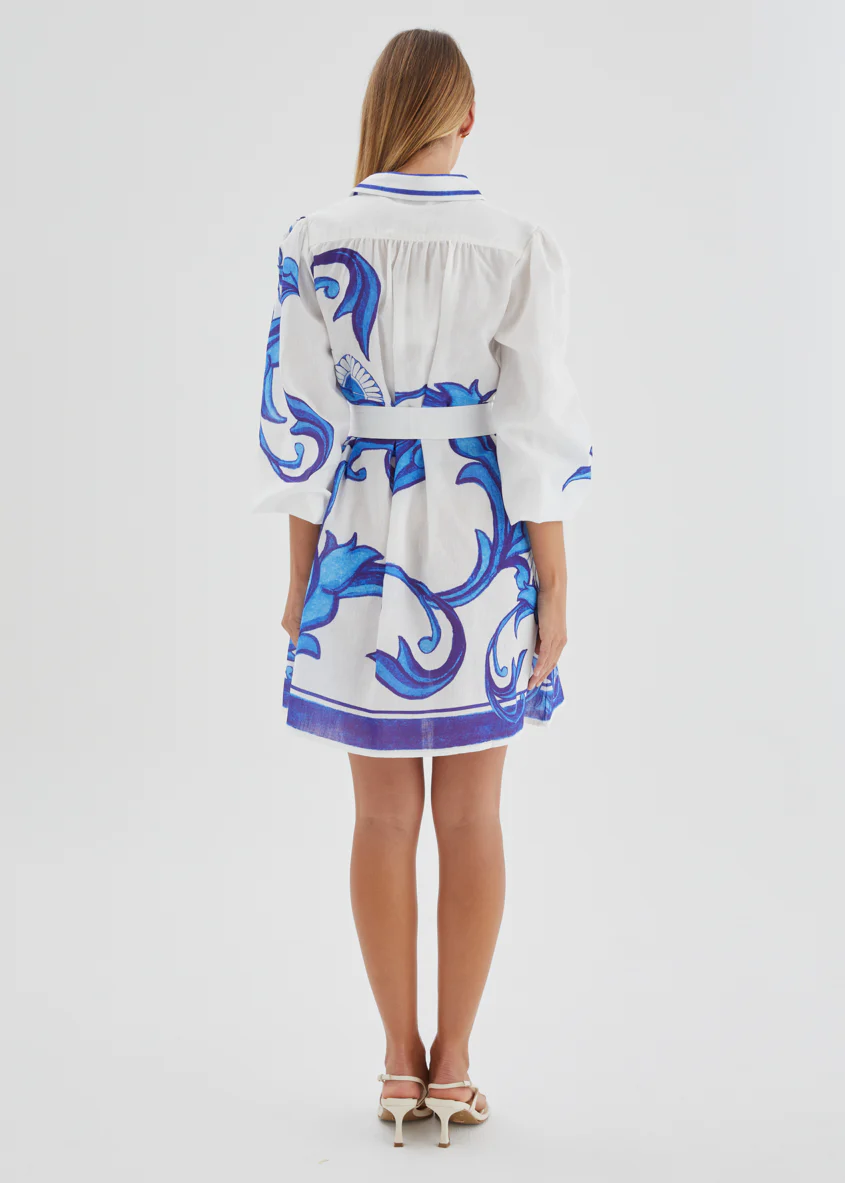 Nicoletta Dress - Blue Zayna - Image 6