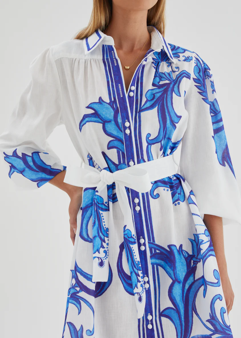 Nicoletta Dress - Blue Zayna - Image 7