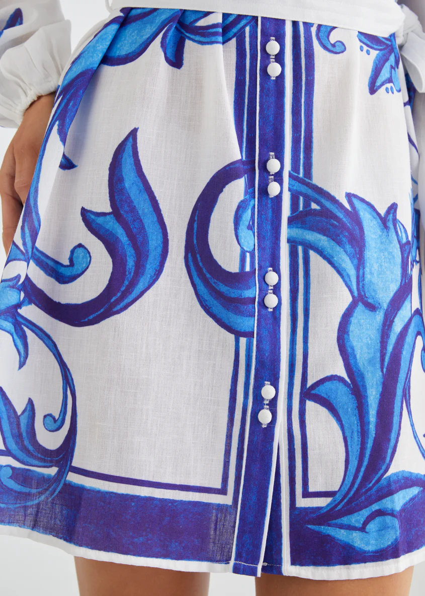 Nicoletta Dress - Blue Zayna - Image 8