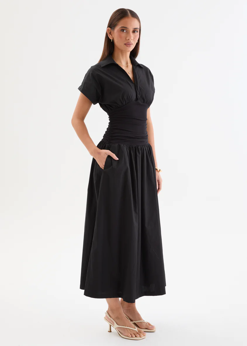 Nikkita Midi Dress - Black - Image 5