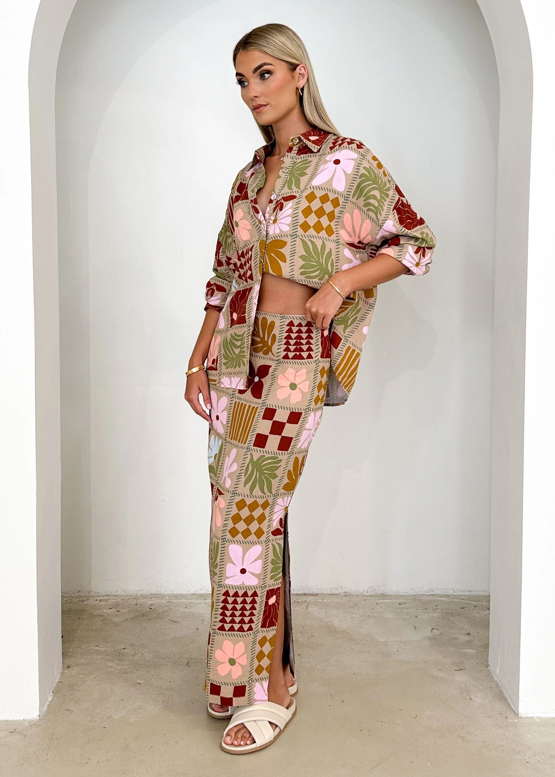 Ninessa Midi Skirt - Lisse Autumn - Image 2
