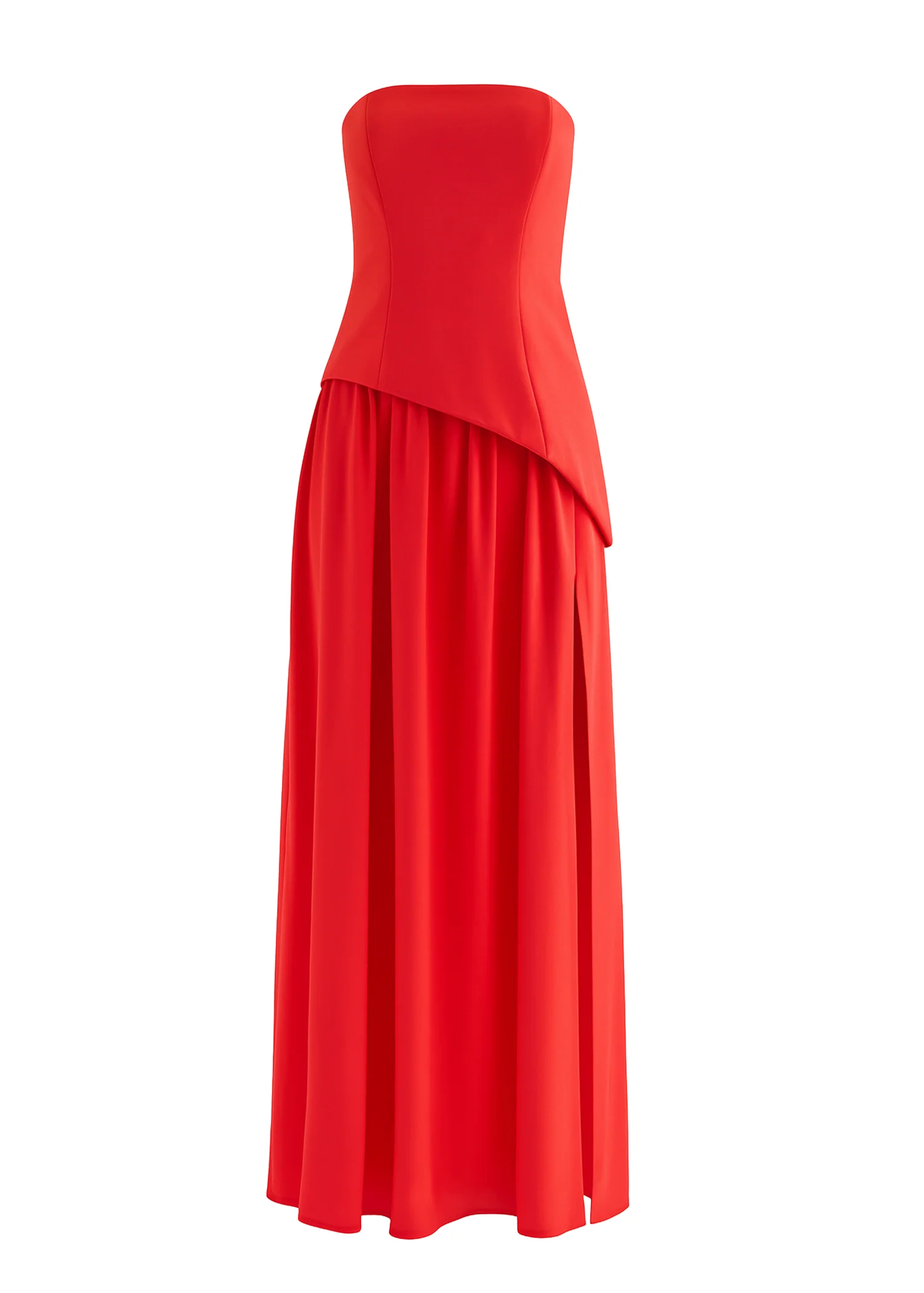 Noraah Strapless Maxi Dress - Red - Image 2