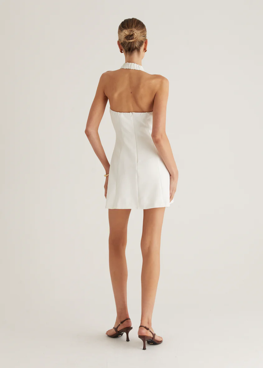 Oaklyn Halter Dress - Off White - Image 17