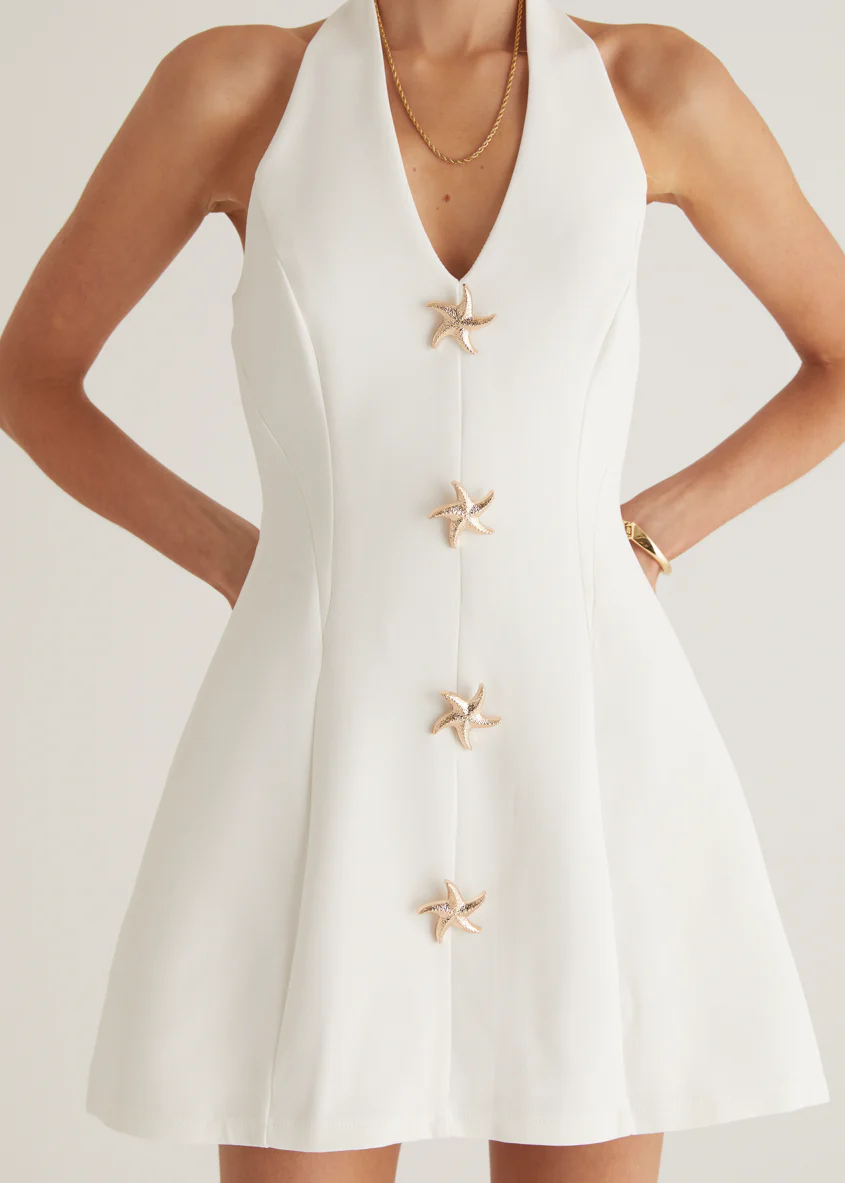 Oaklyn Halter Dress - Off White - Image 18