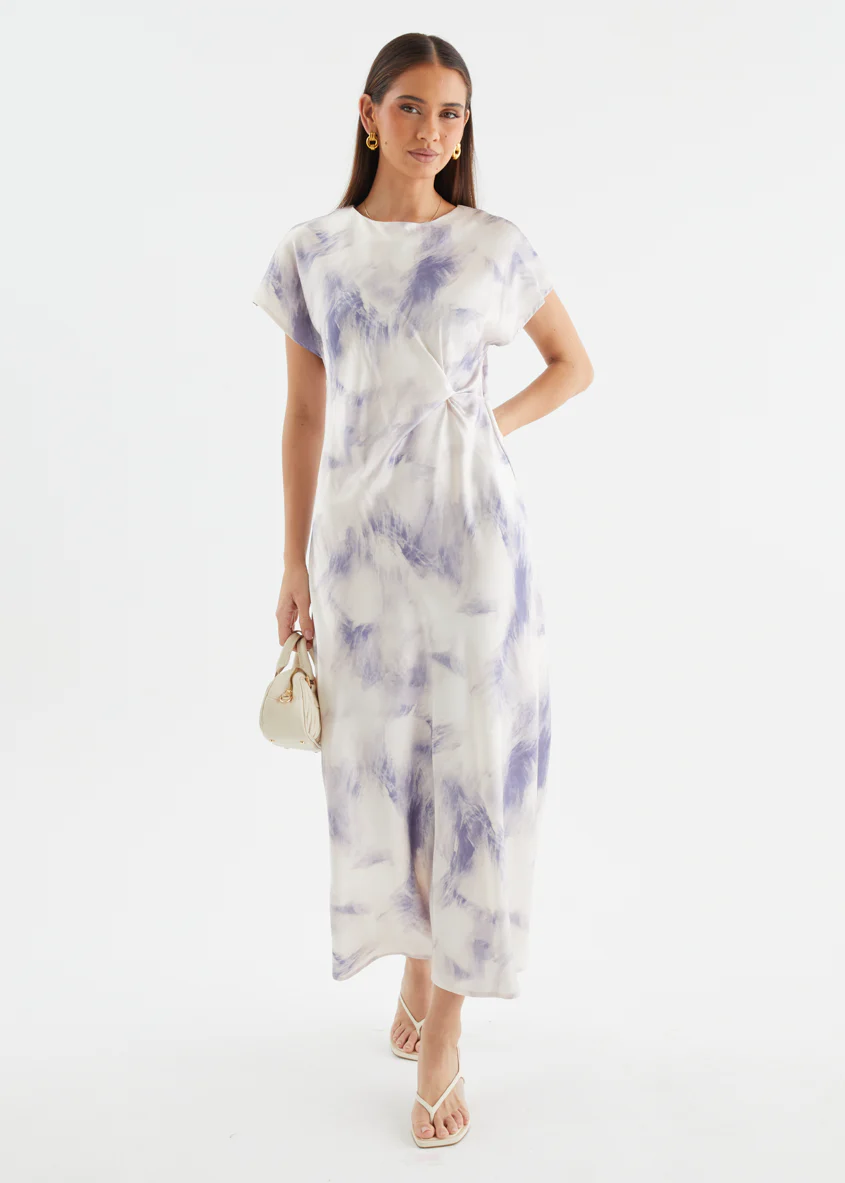 Odesza Maxi Dress - Purple Abstract - Image 4