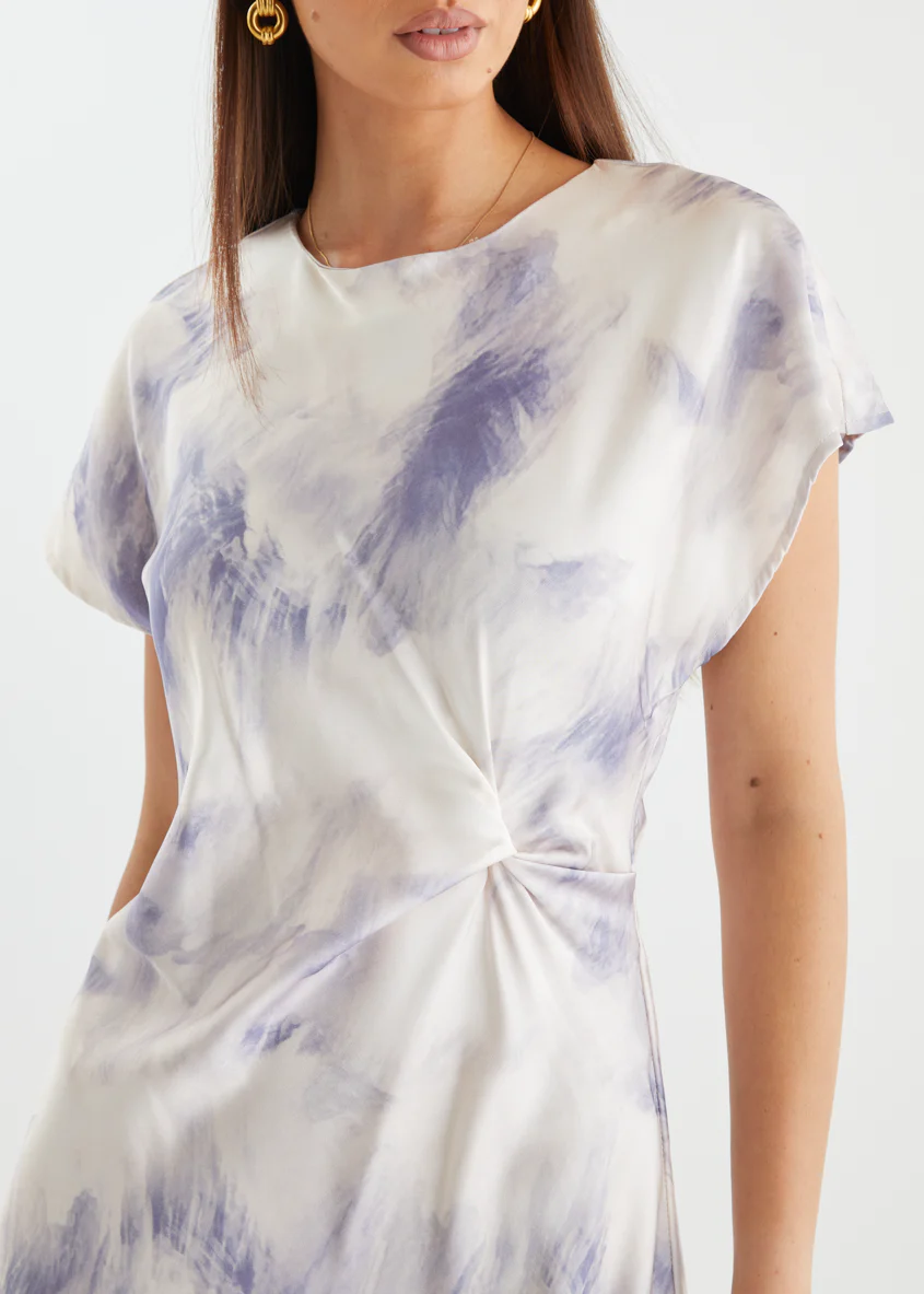 Odesza Maxi Dress - Purple Abstract - Image 9