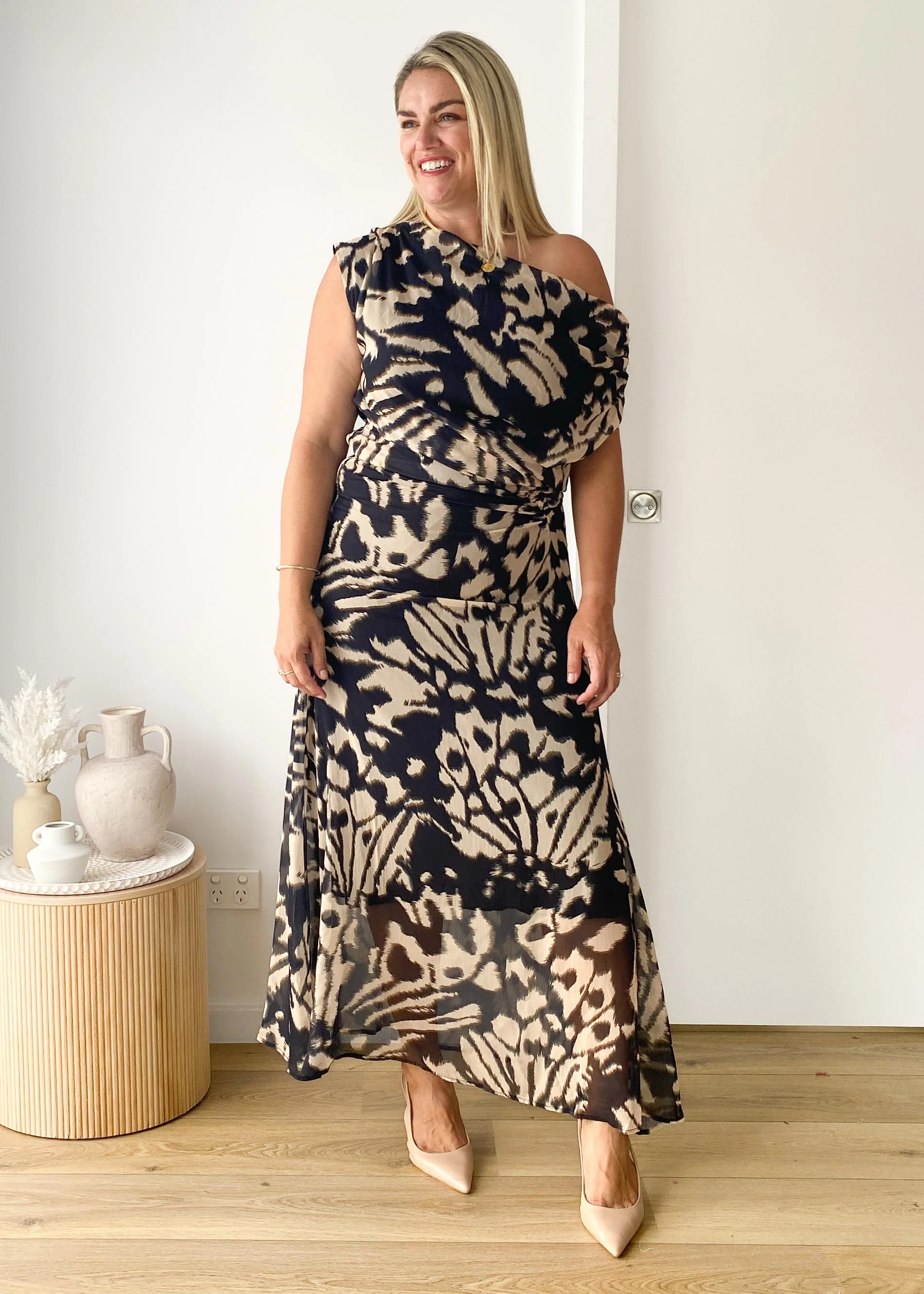 Olsen Off Shoulder Maxi Dress - Butterfly Effect - Image 5