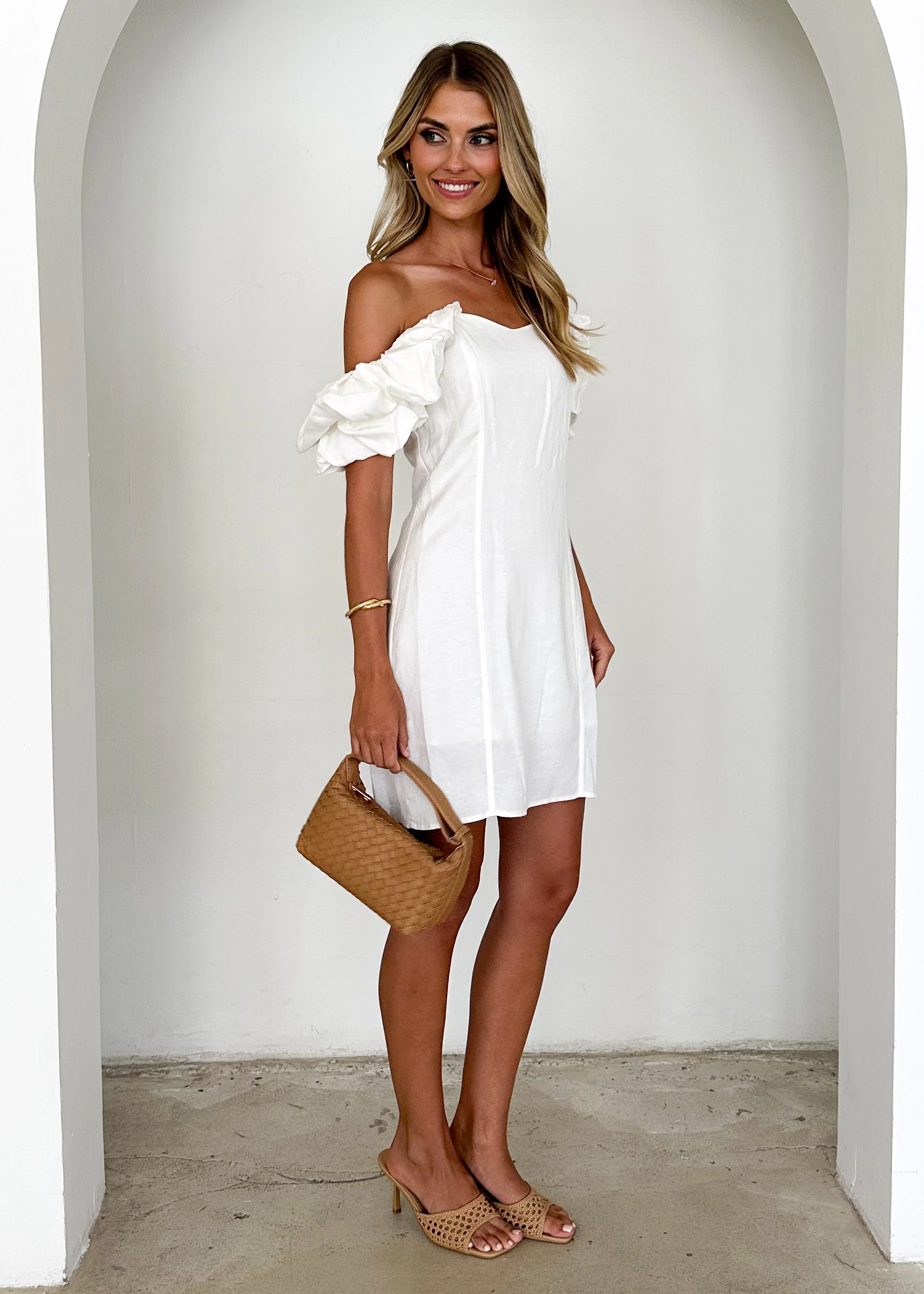 Ophelia Dress - Off White - Image 4
