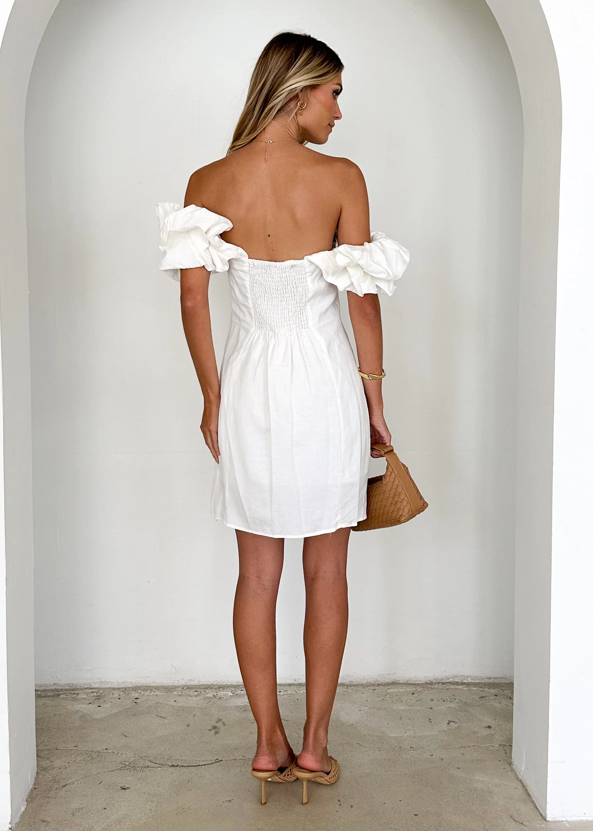 Ophelia Dress - Off White - Image 5