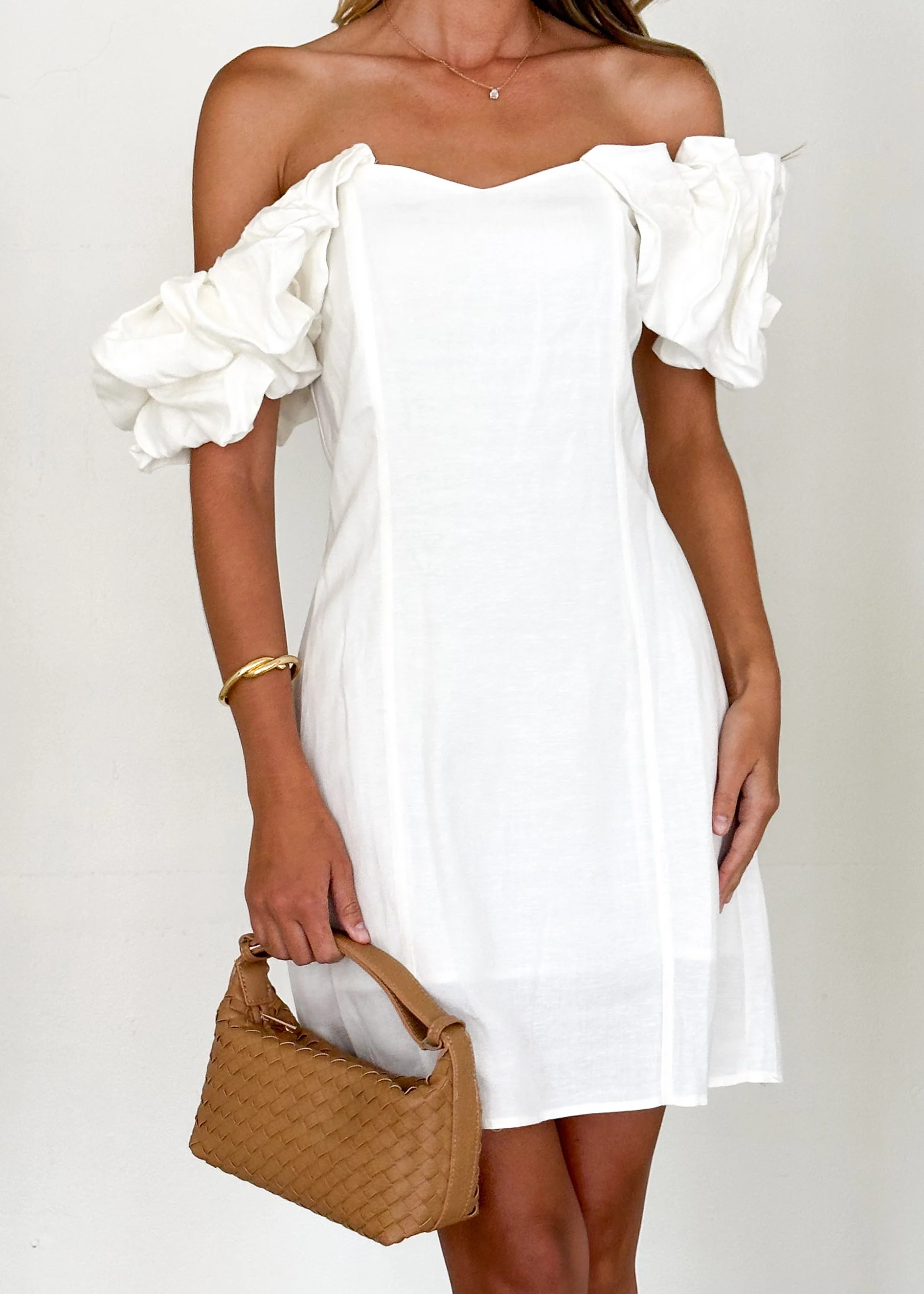 Ophelia Dress - Off White - Image 6
