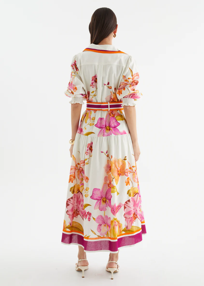 Pabla Maxi Dress - Fuchsia Orchids - Image 13