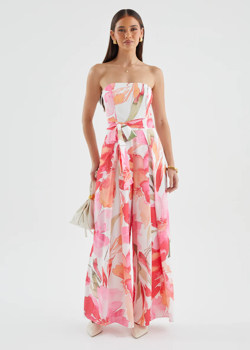 Panya Pantsuit - Pink Flowers