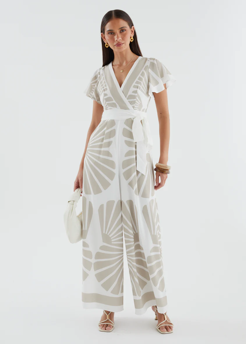 Pascha Pantsuit - Beige Leaf - Image 2