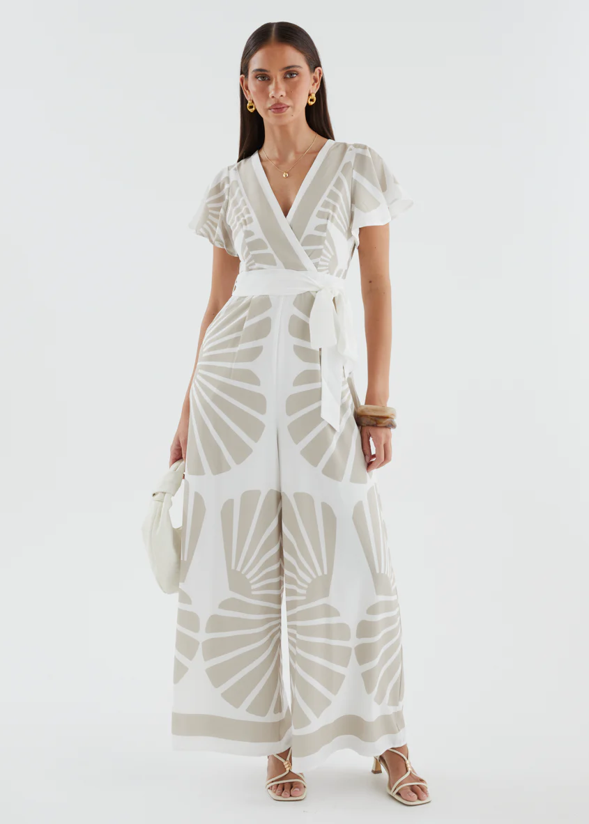 Pascha Pantsuit - Beige Leaf - Image 3