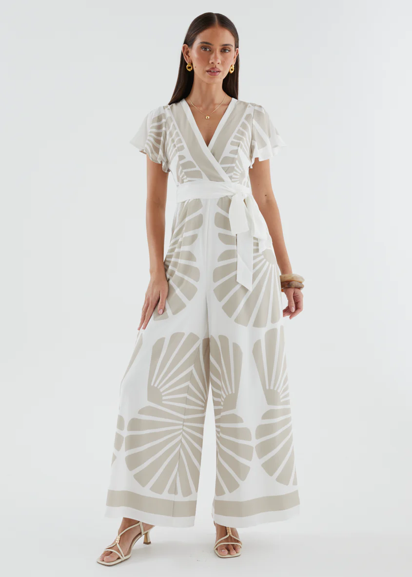 Pascha Pantsuit - Beige Leaf - Image 4