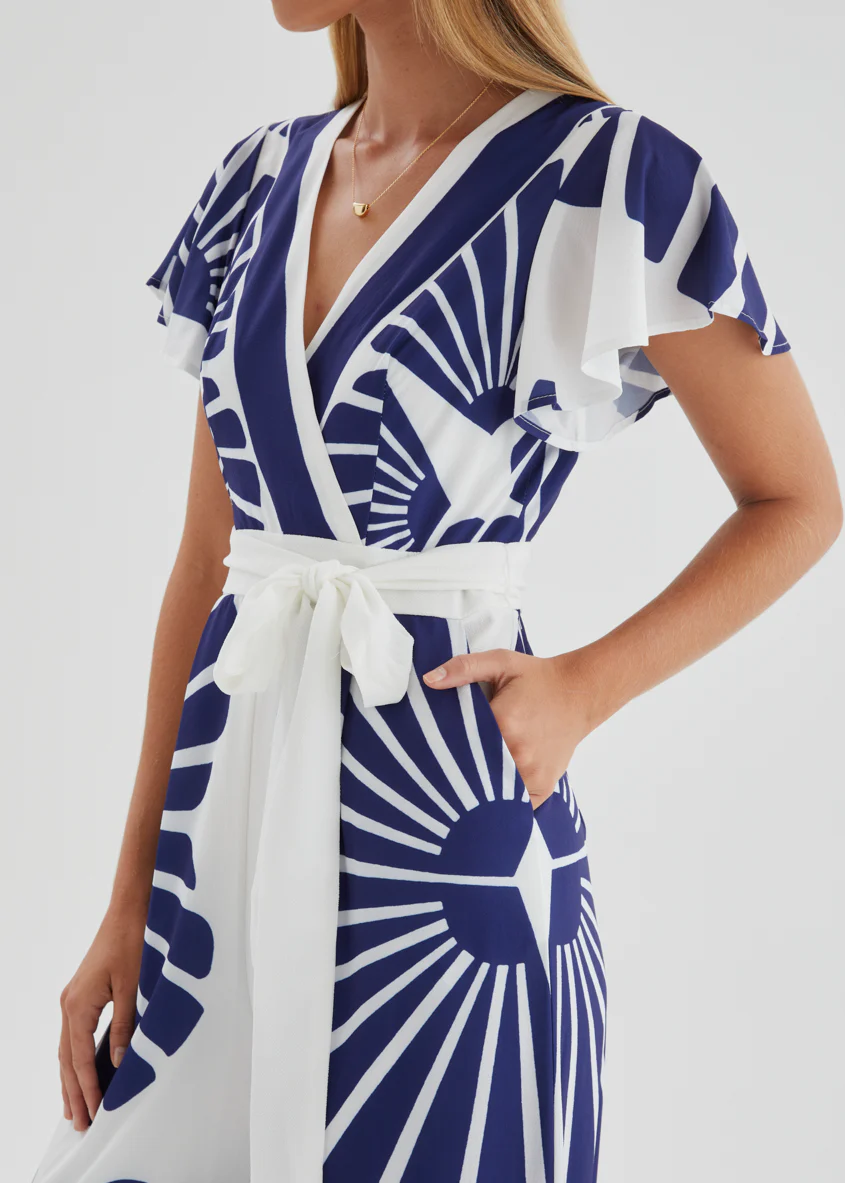 Pascha Pantsuit - Navy Leaf - Image 7