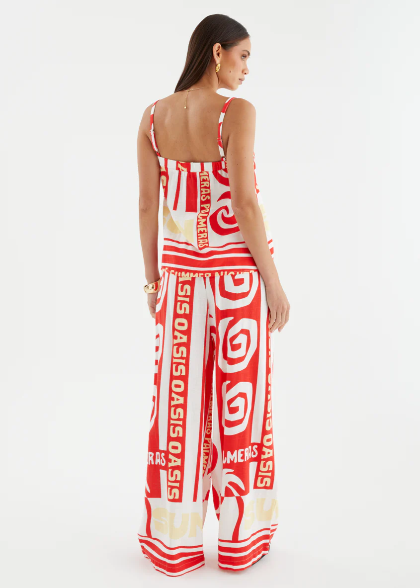 Patricia Wide Leg Pants - Palmeras - Image 9