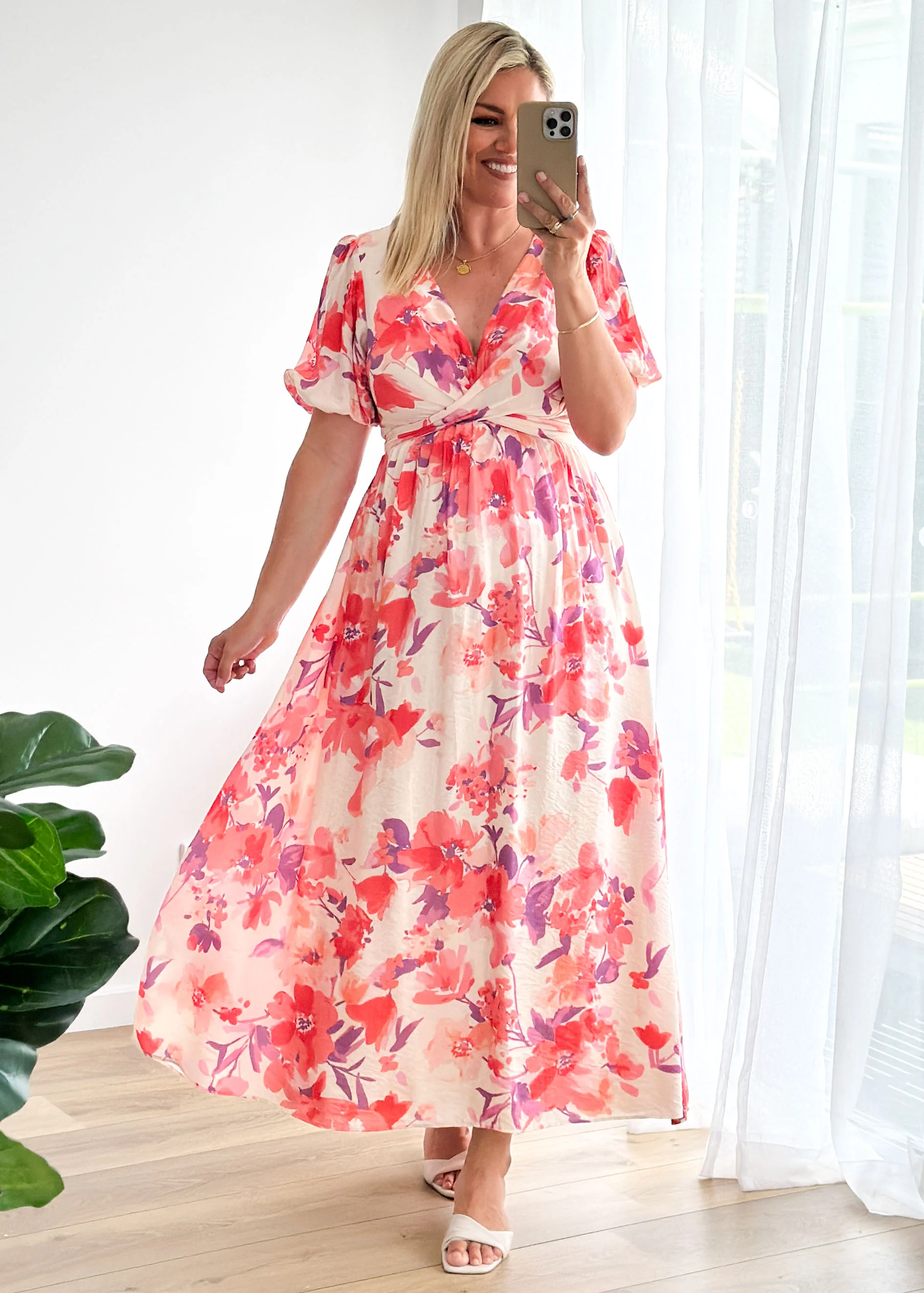 Patterson Maxi Dress - Ruby Floral - Image 4