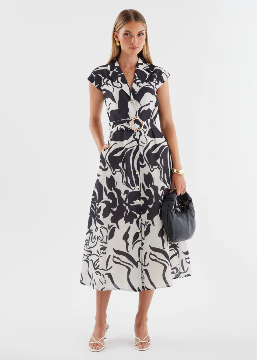 Payson Maxi Dress - Black Floral - Image 4