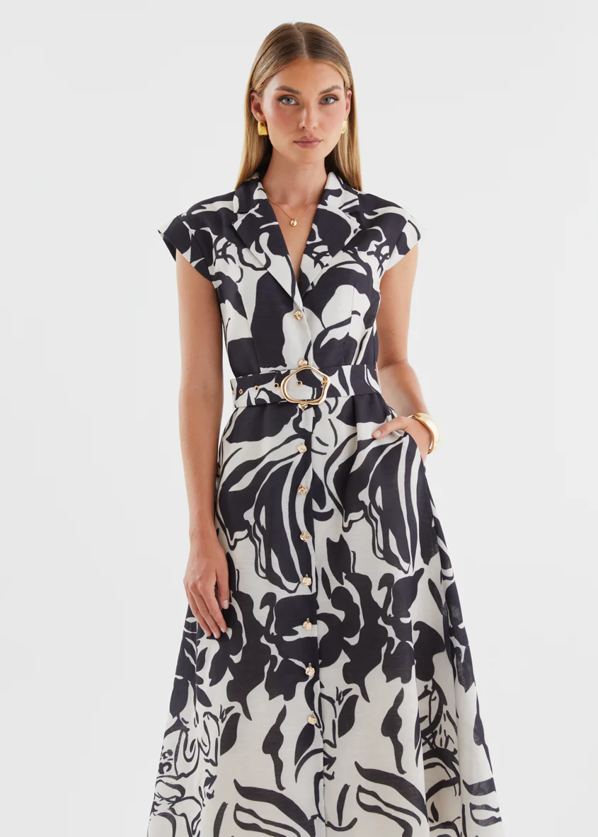 Payson Maxi Dress - Black Floral - Image 5