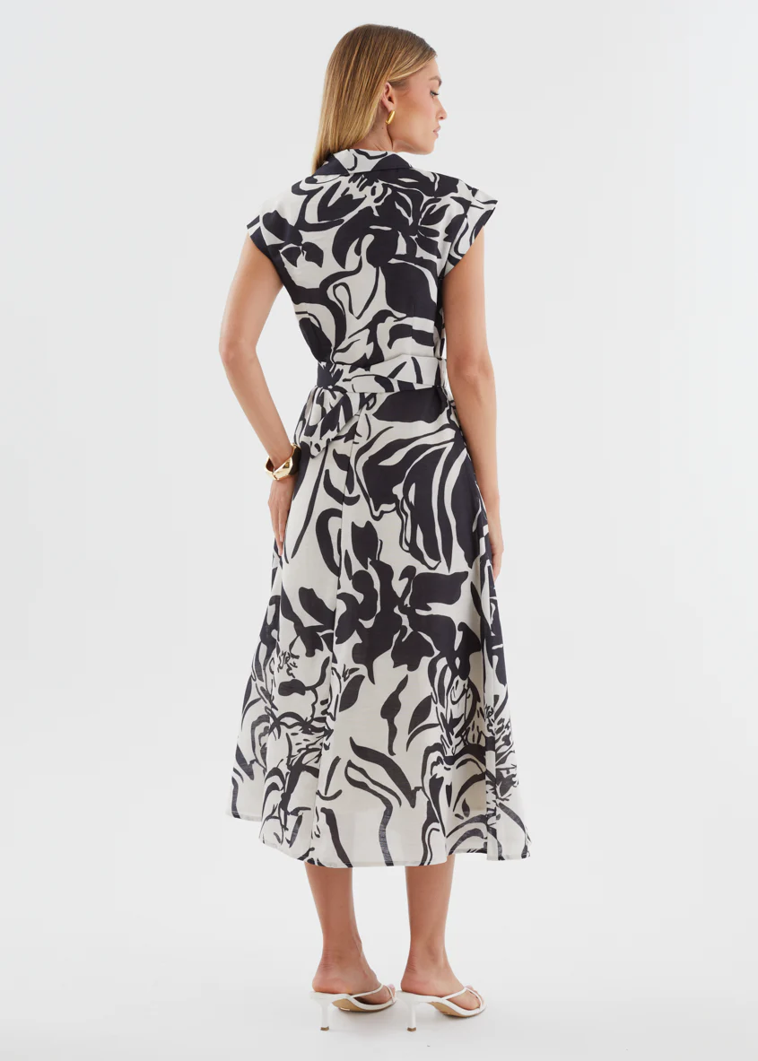 Payson Maxi Dress - Black Floral - Image 8