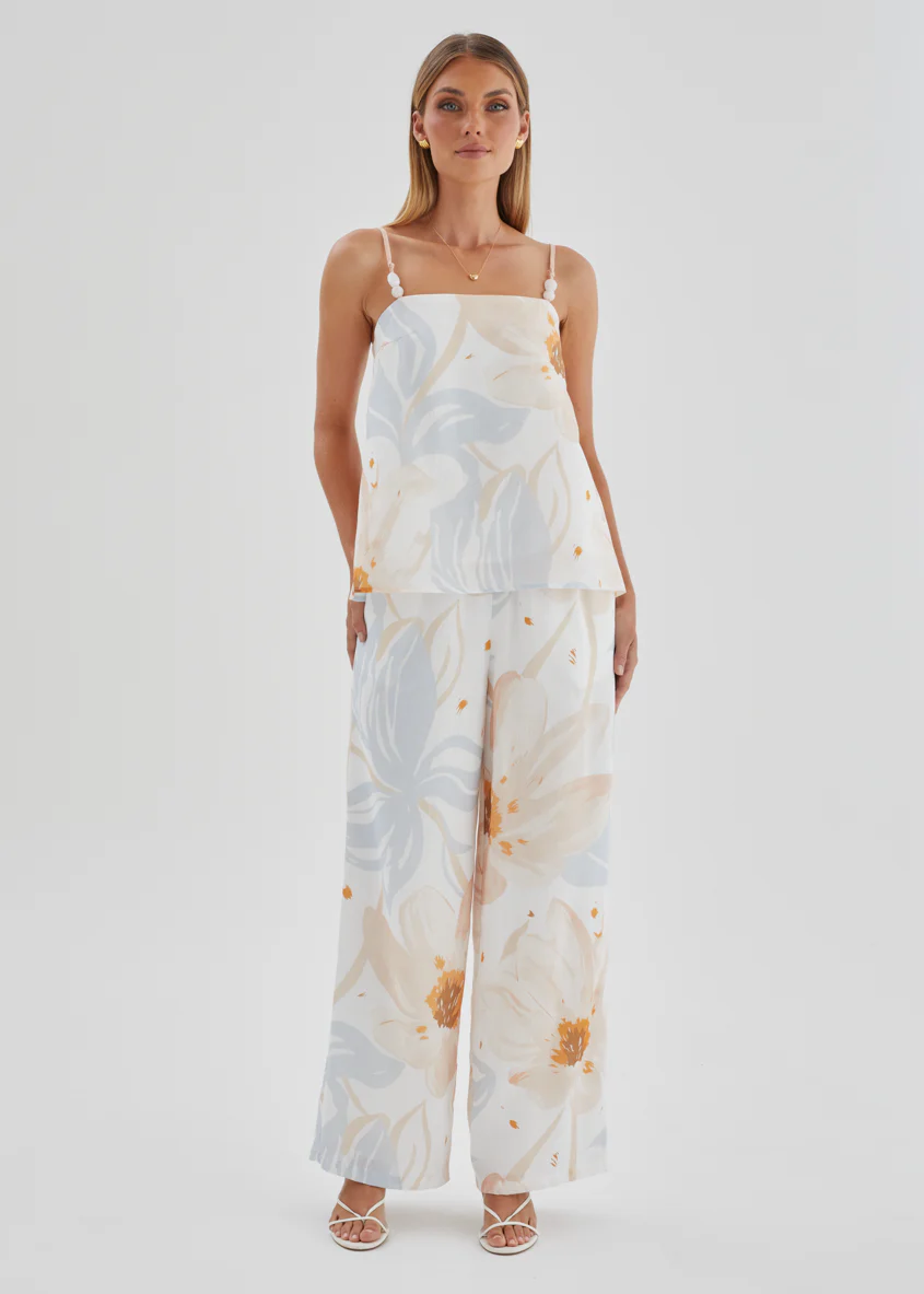 Pearla Set - Apricot Blue Floral