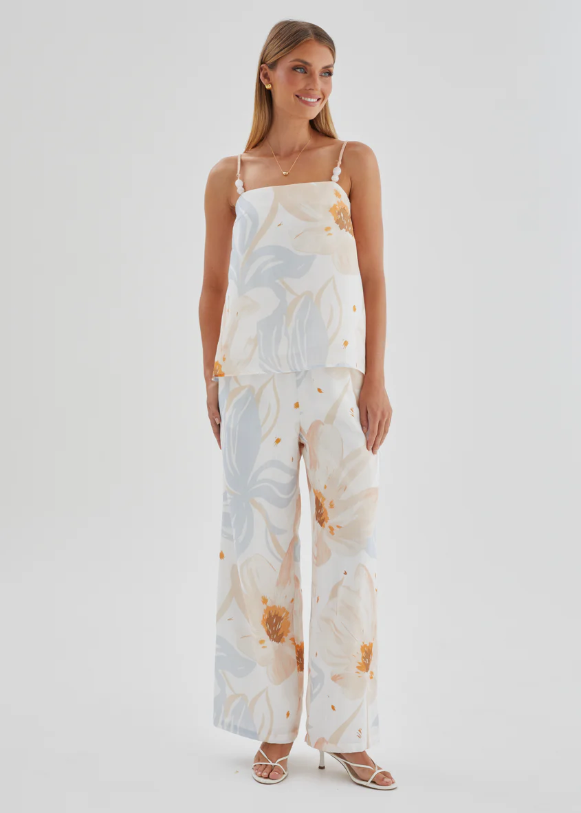 Pearla Set - Apricot Blue Floral - Image 4