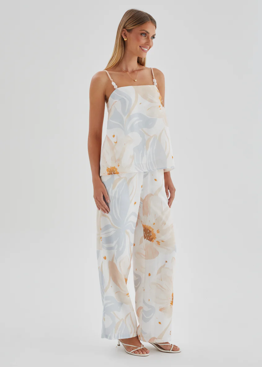 Pearla Set - Apricot Blue Floral - Image 7