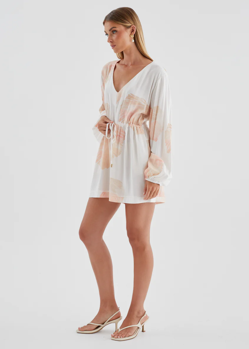 Peregian Playsuit - Peach Shell - Image 6