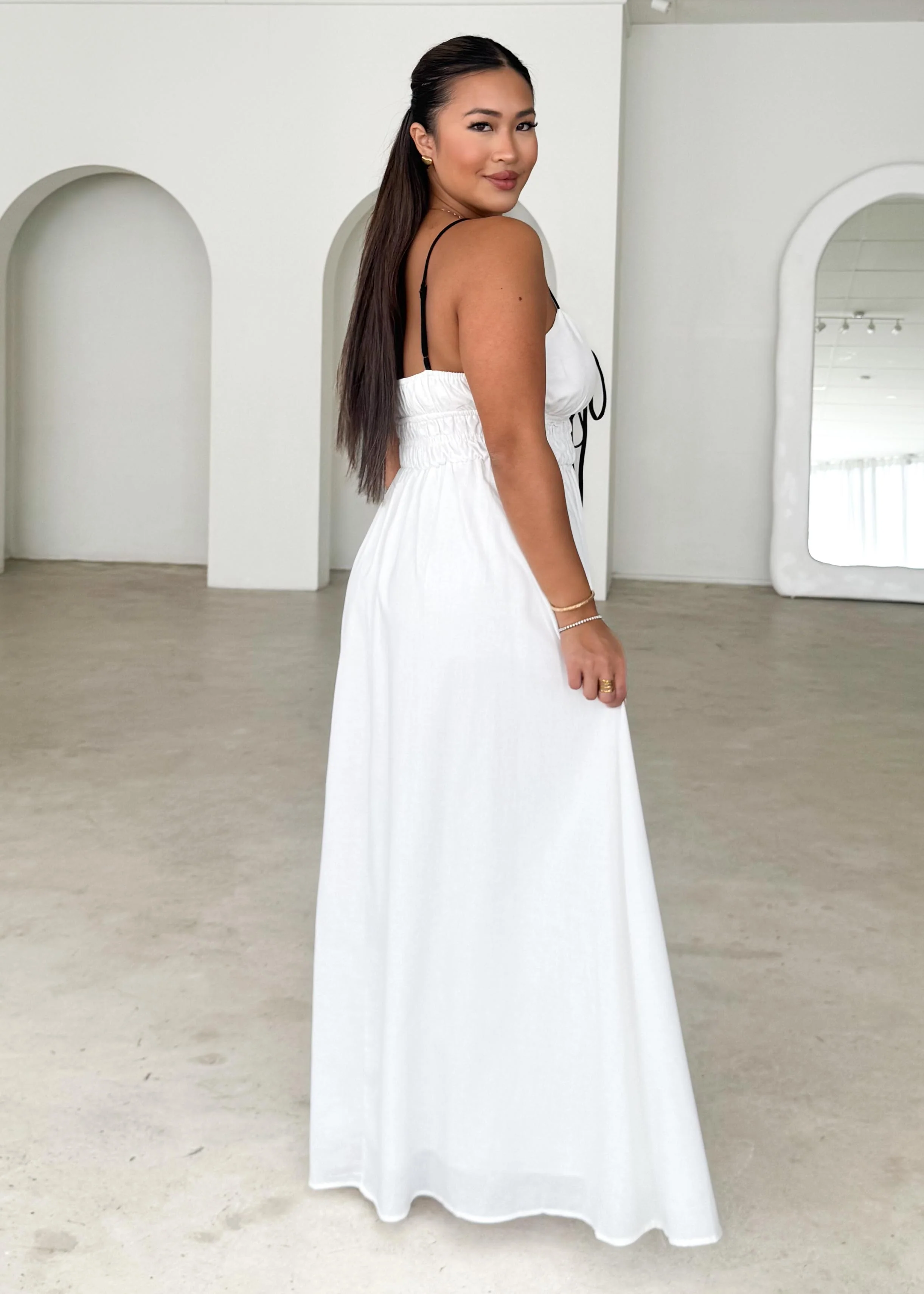 Petross Maxi Dress - White - Image 5