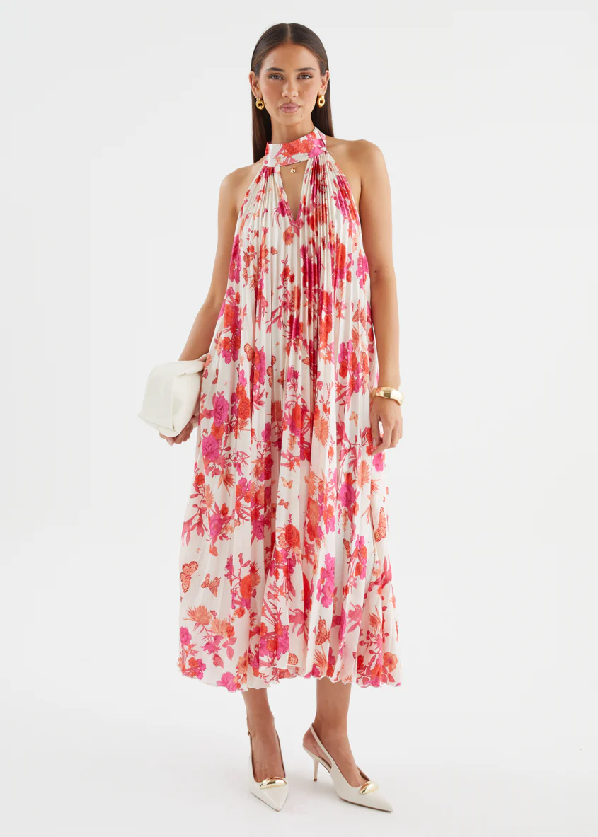Preta Maxi Dress - Magenta Floral - Image 11