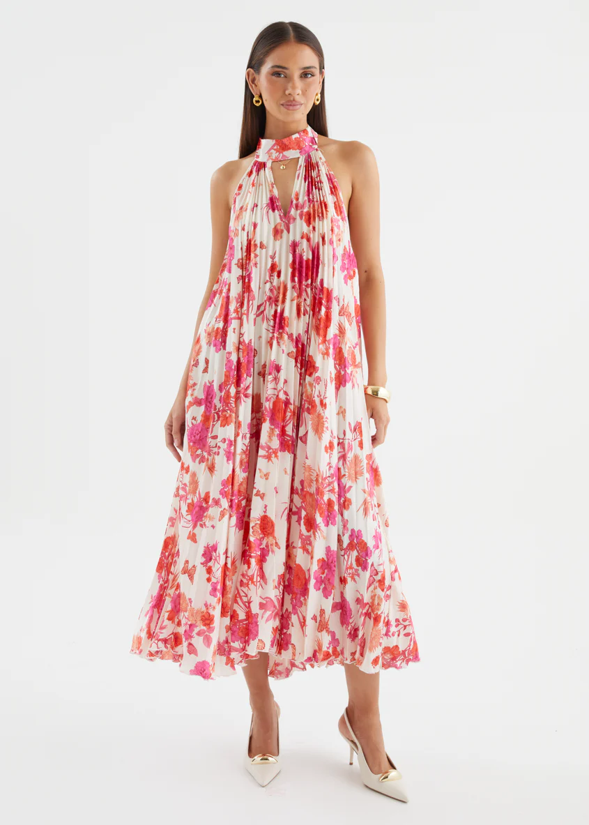 Preta Maxi Dress - Magenta Floral - Image 12