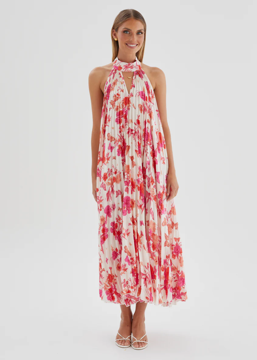 Preta Maxi Dress - Magenta Floral - Image 2