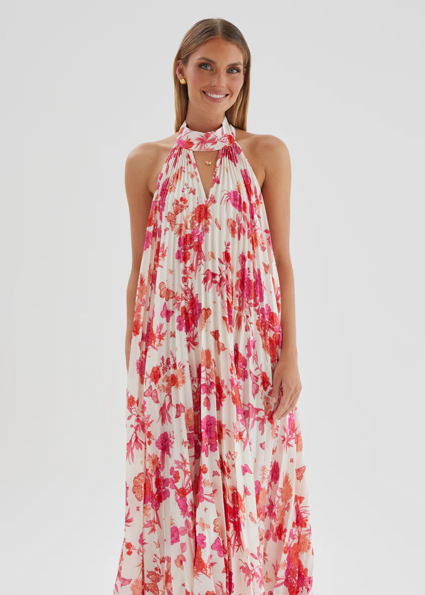 Preta Maxi Dress - Magenta Floral - Image 4