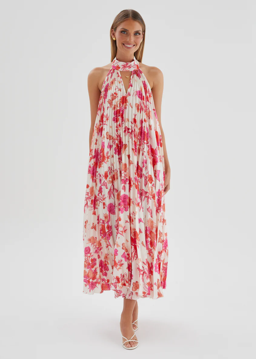 Preta Maxi Dress - Magenta Floral - Image 7