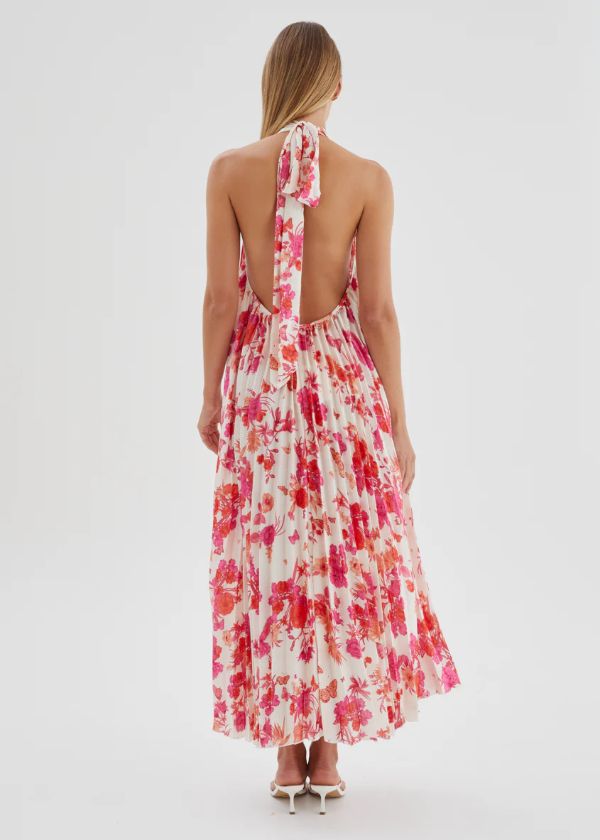 Preta Maxi Dress - Magenta Floral - Image 9