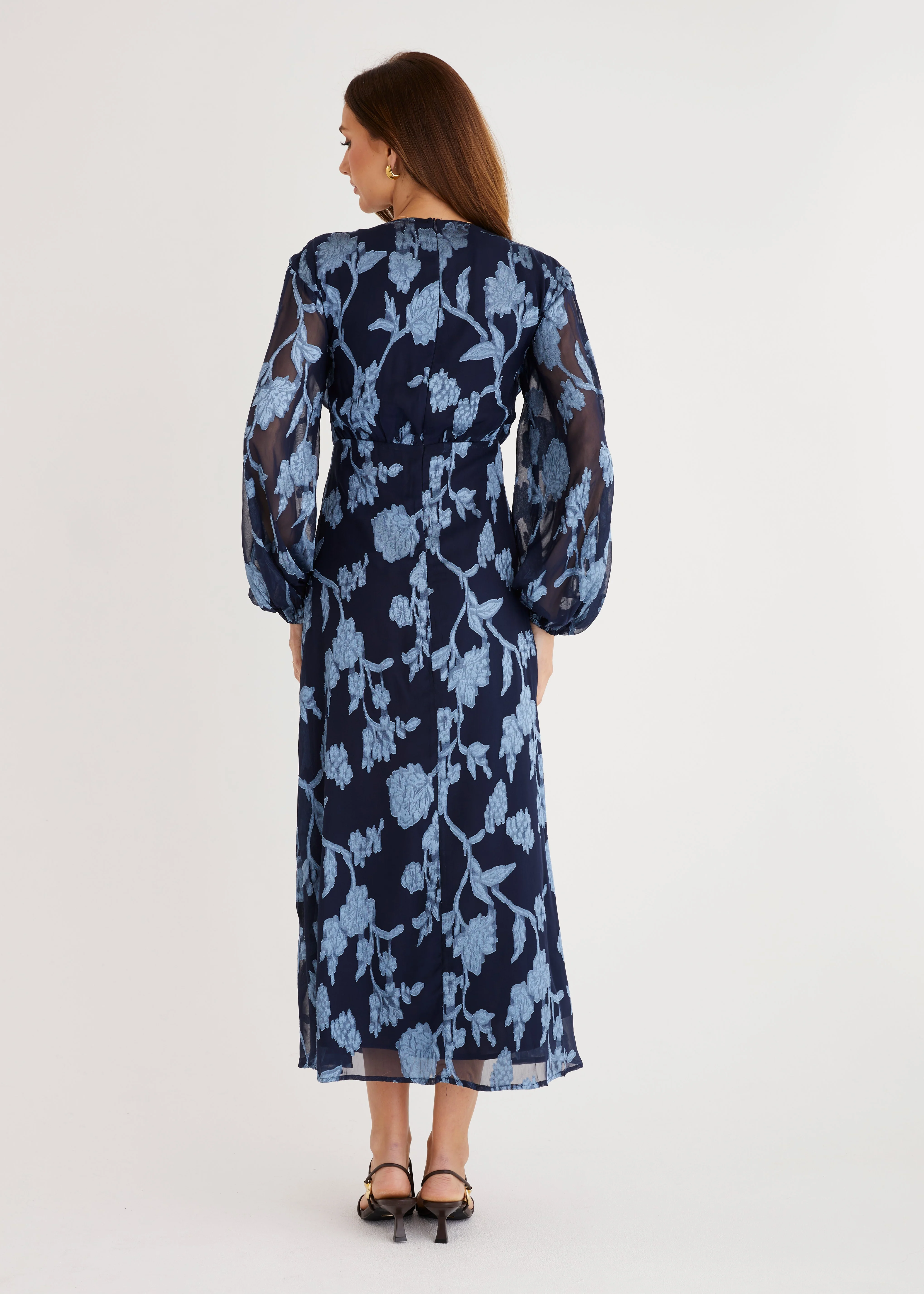 Primavera Maxi Dress - Blue Floral - Image 10