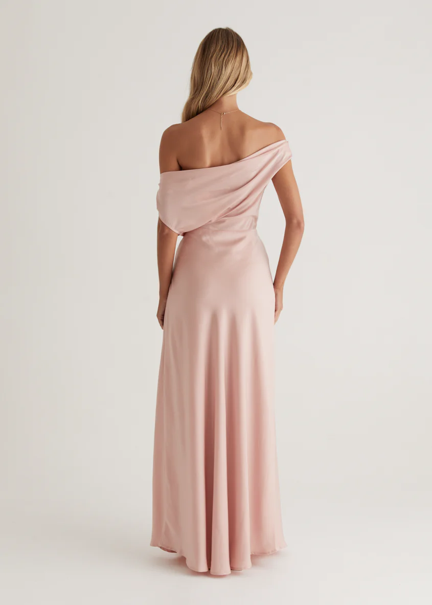 Rae Off Shoulder Maxi Dress - Blush - Image 12