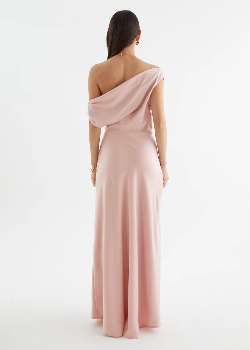 Rae Off Shoulder Maxi Dress - Blush - Image 6