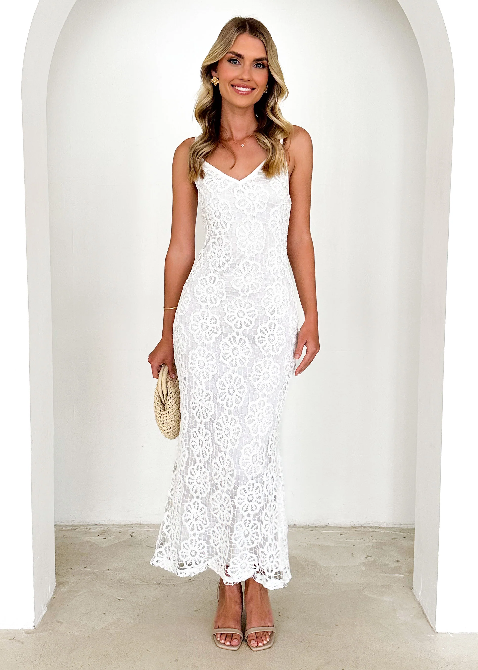 Rani Maxi Dress - Off White - Image 3
