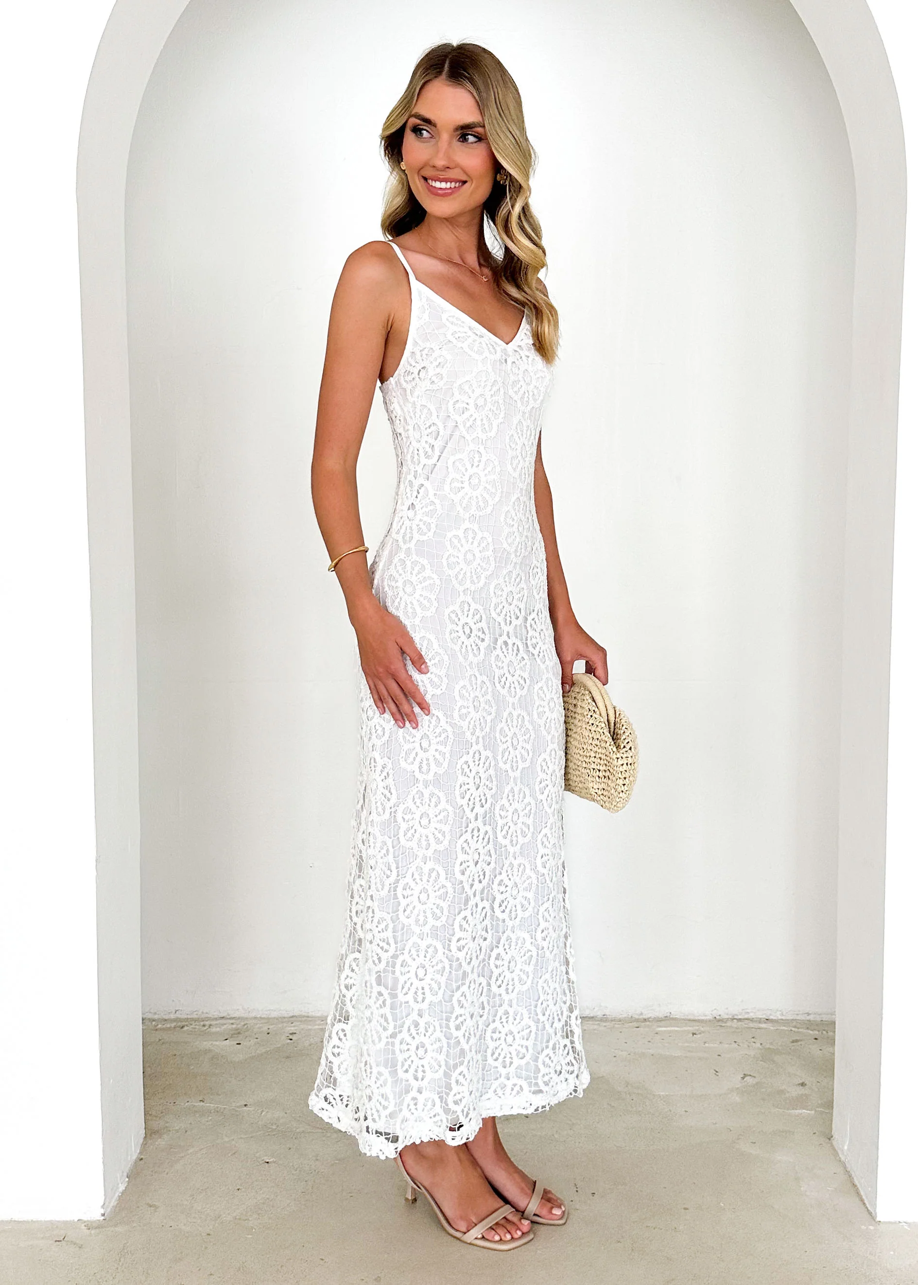 Rani Maxi Dress - Off White - Image 4