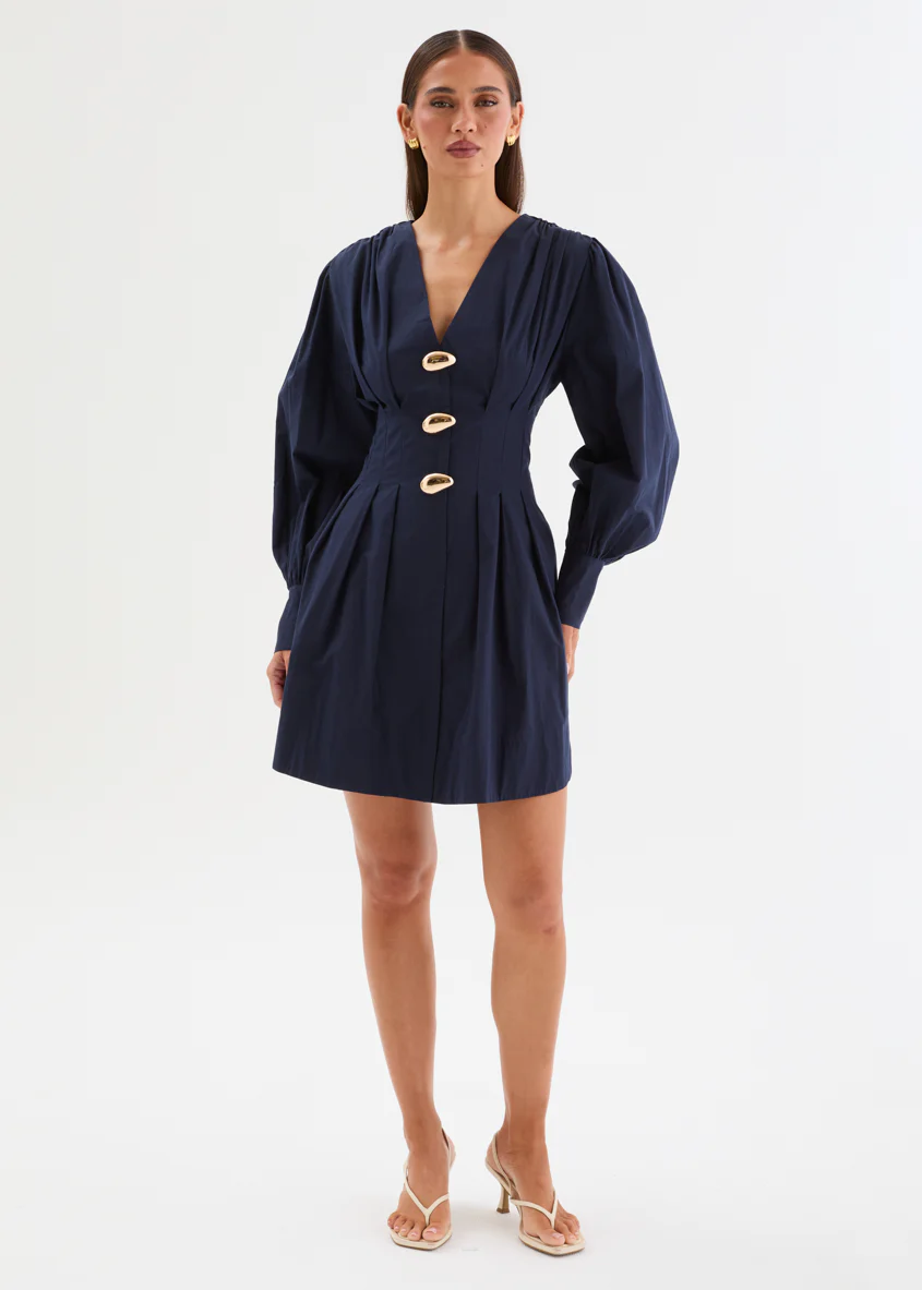 Rayah Dress - Navy - Image 6
