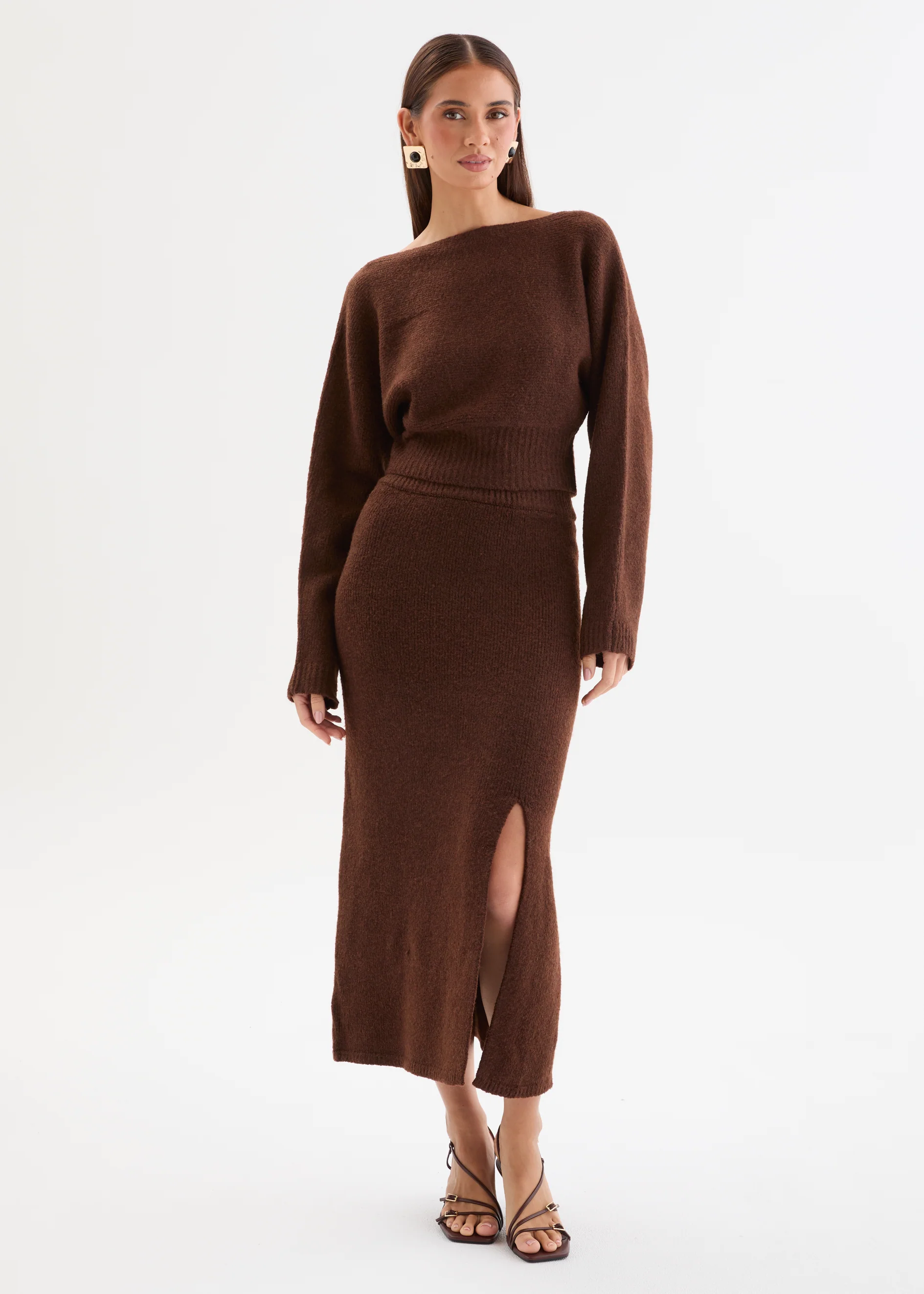 Raylynn Knit Set - Chocolate - Image 12