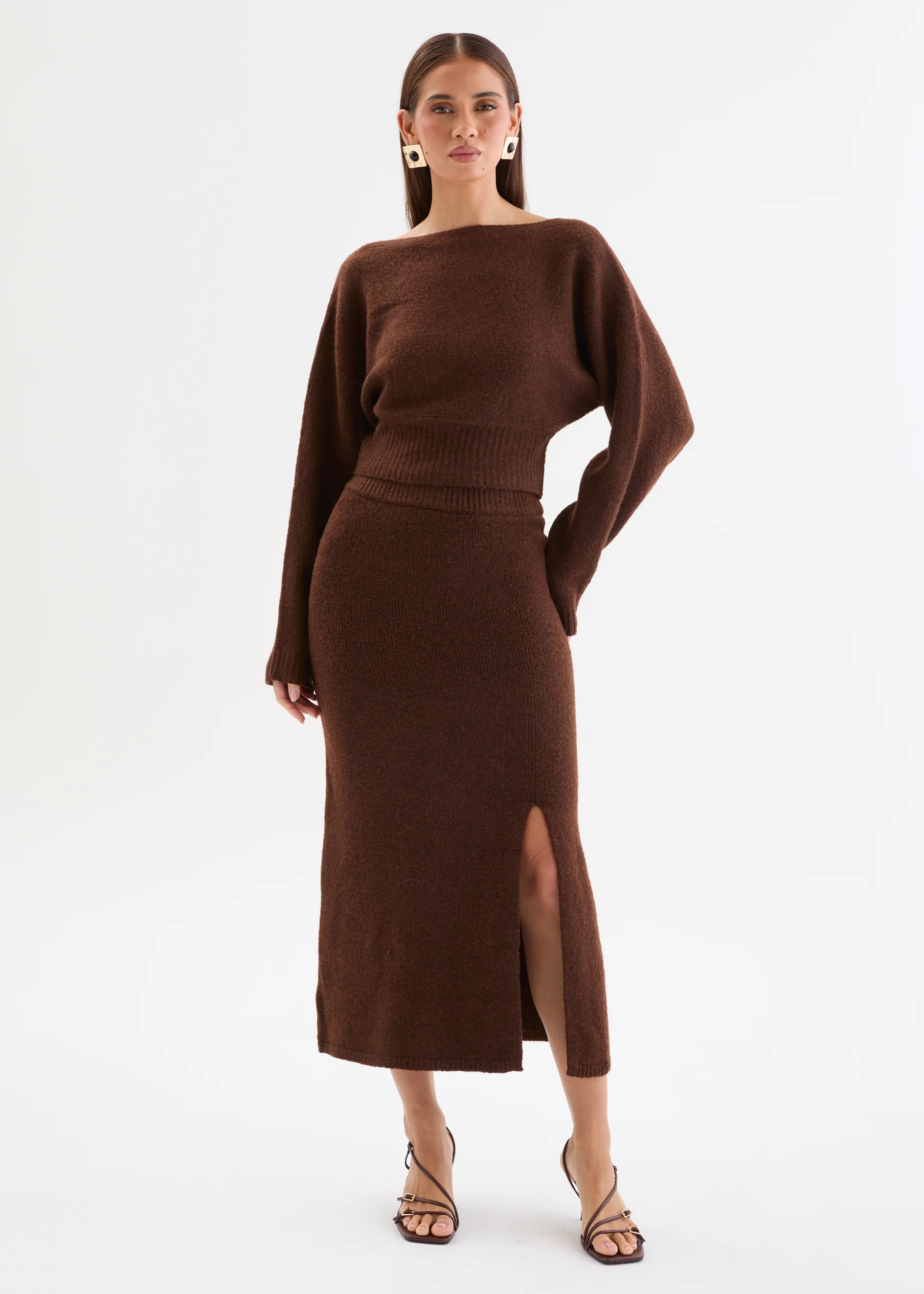 Raylynn Knit Set - Chocolate - Image 9