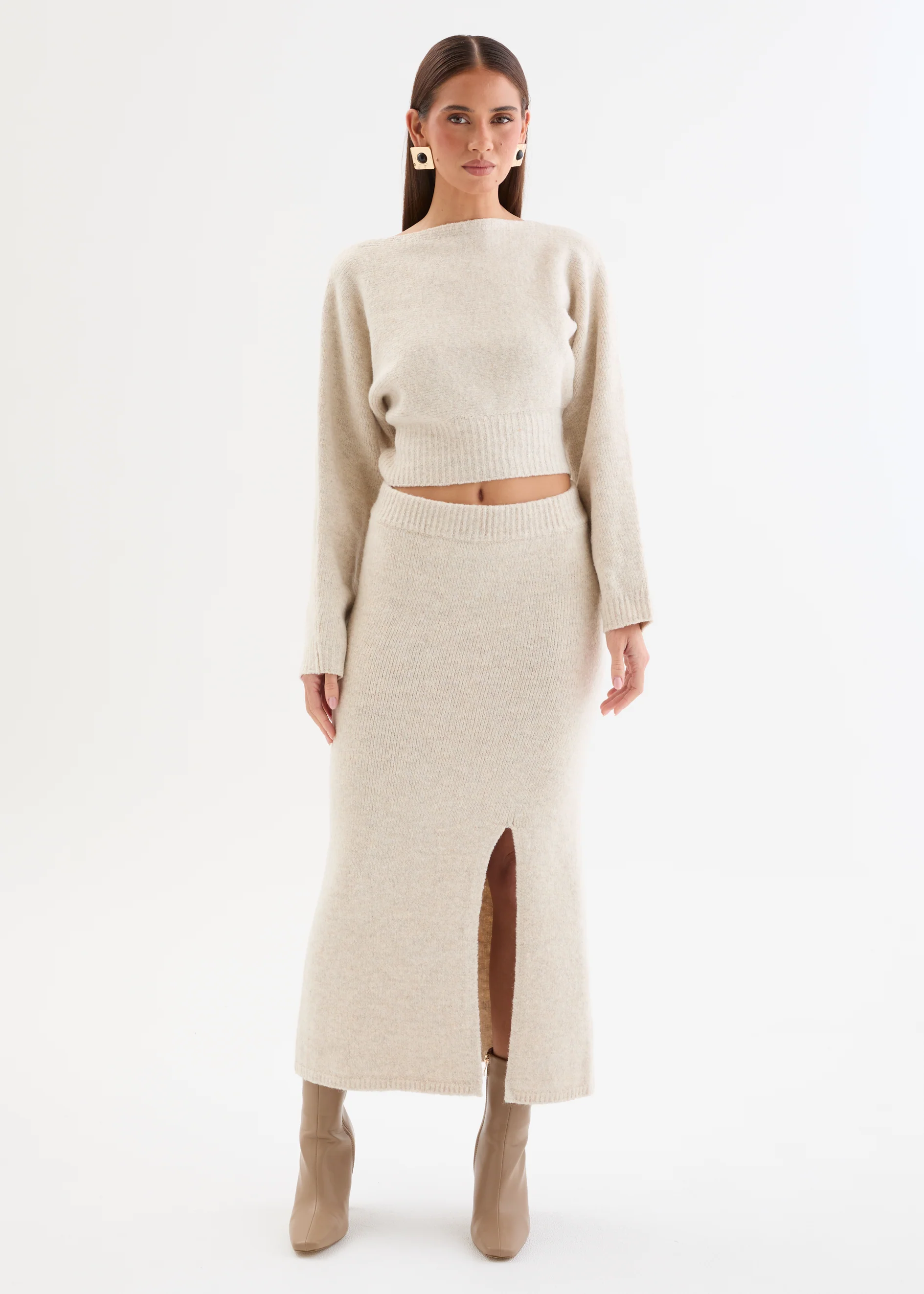 Raylynn Knit Set - Oat Marle - Image 5
