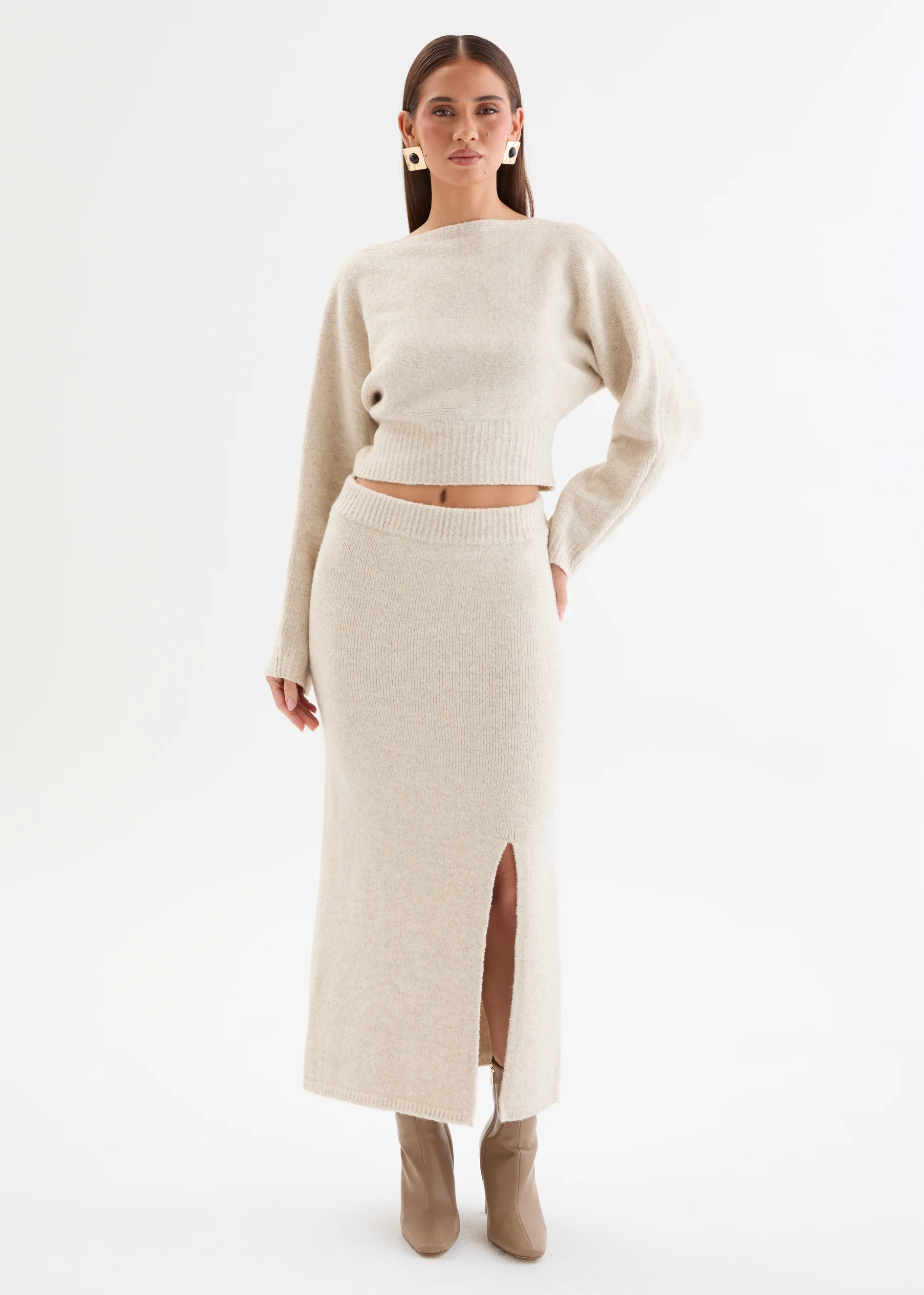 Raylynn Knit Set - Oat Marle - Image 8