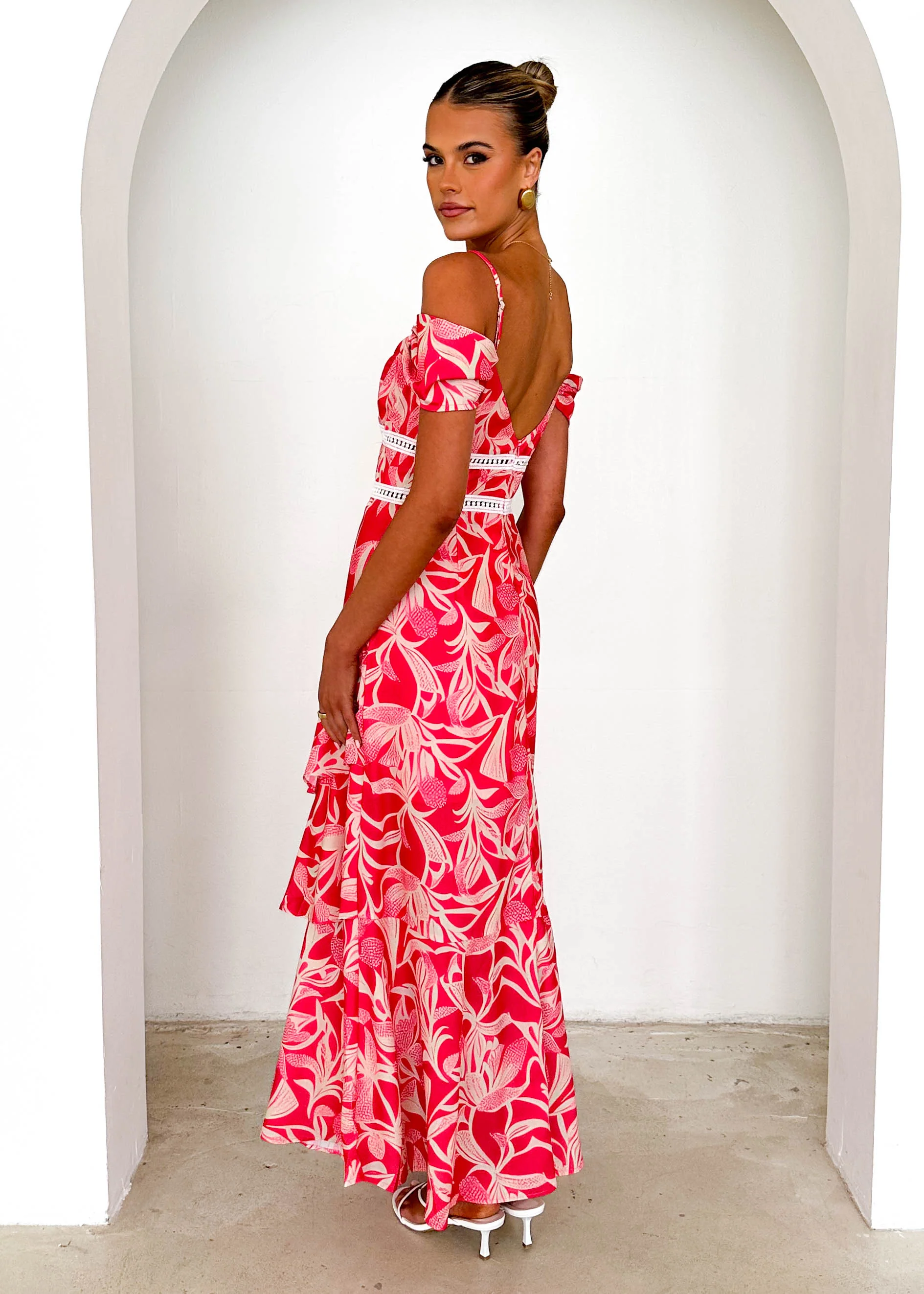 Rebecca Maxi Dress - Watermelon Floral - Image 5