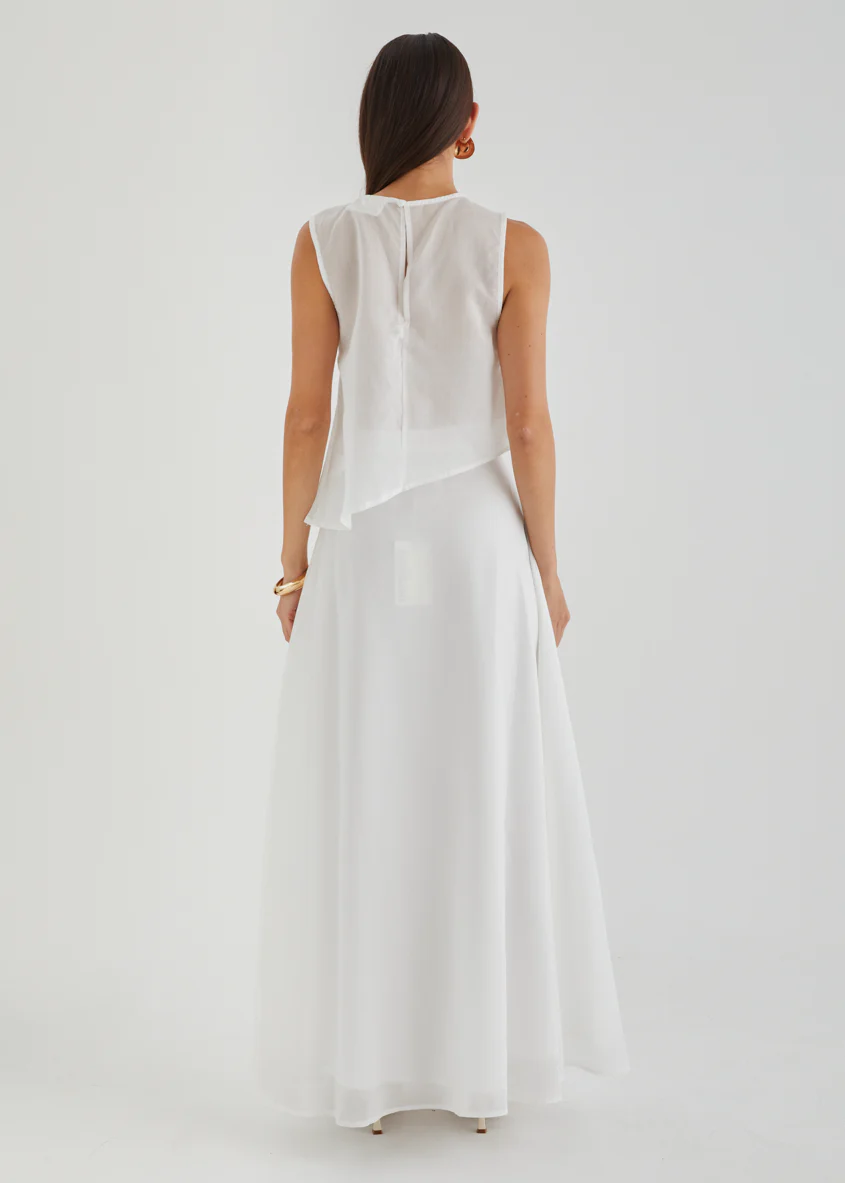 Reine Maxi Skirt - Off White - Image 7