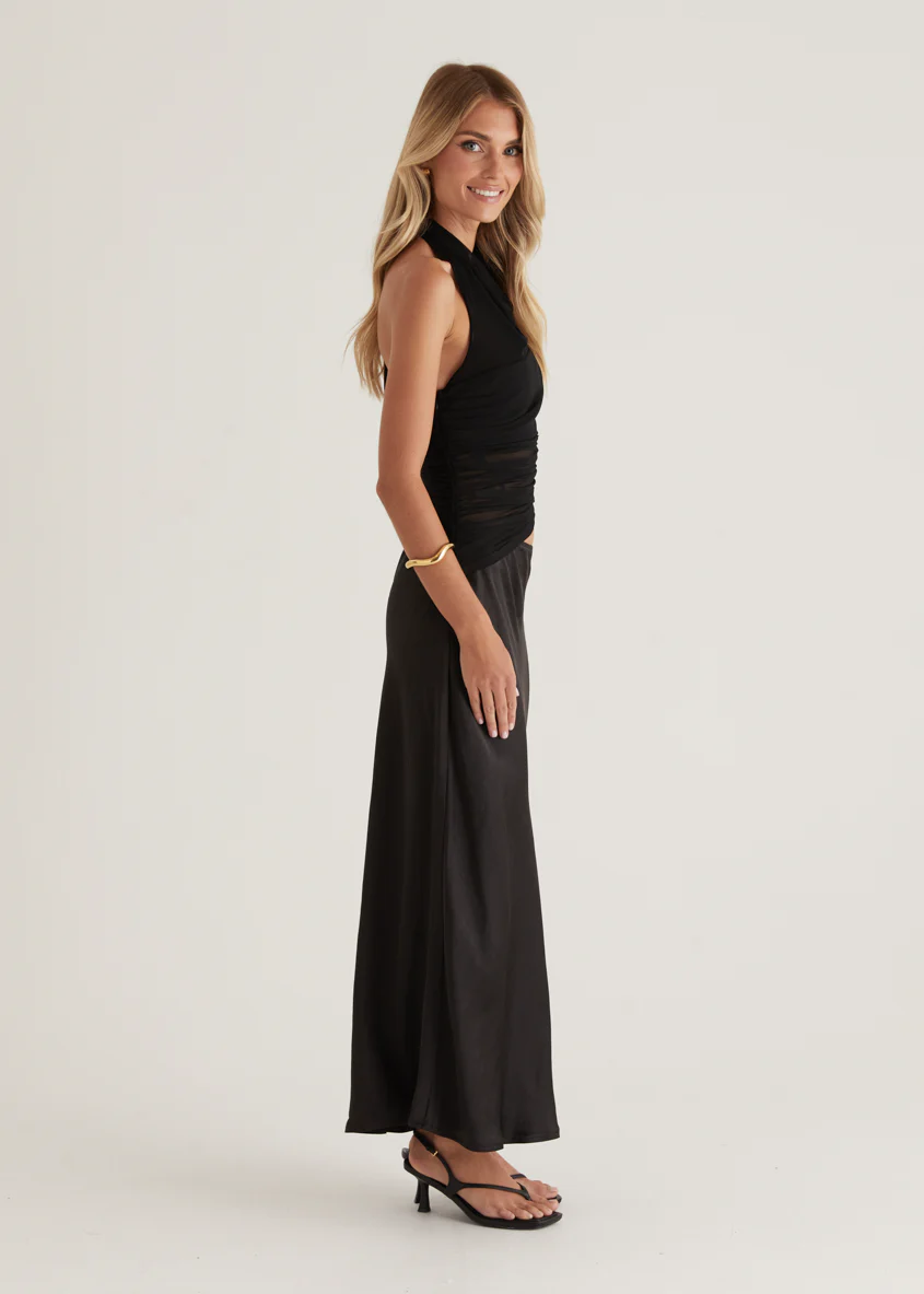 Renata Halter Maxi Dress - Black - Image 7